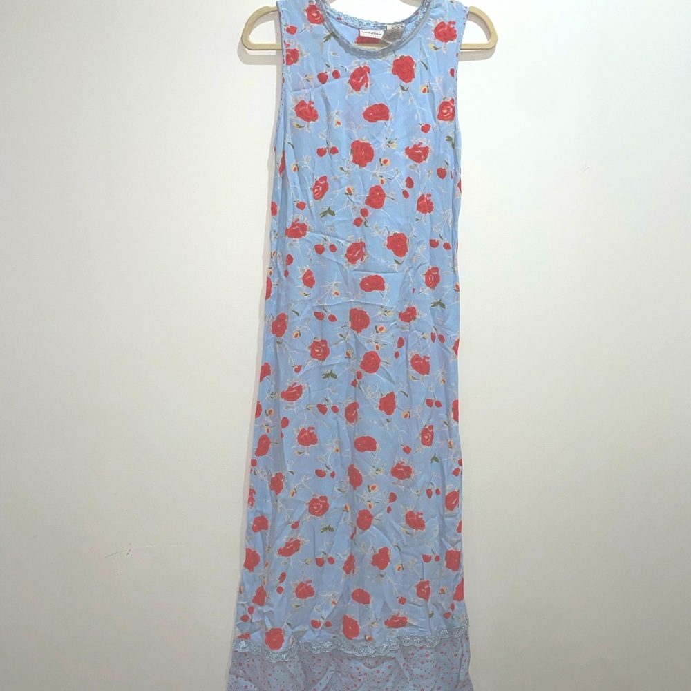 90s floral maxi dress